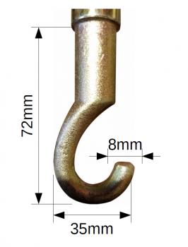 8mm C-Hakenspitze